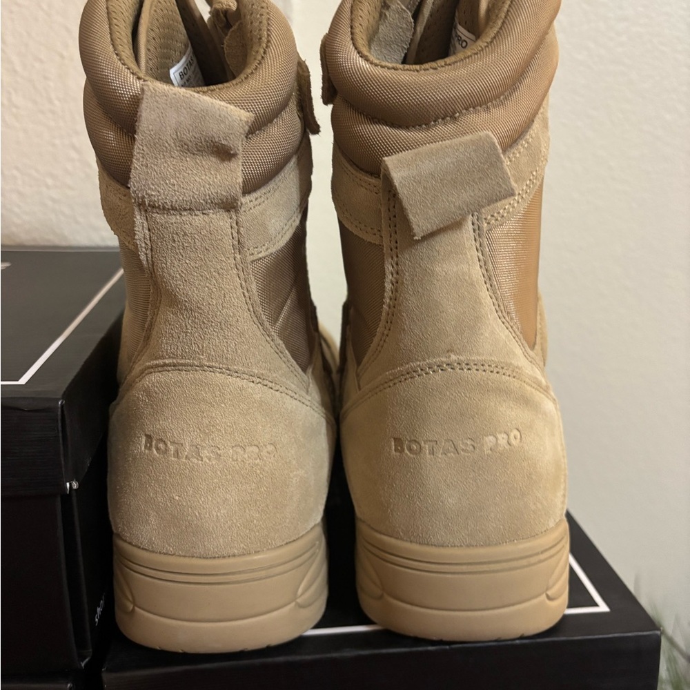 Men’s 8 inch side zipper rubber sole tactical boots - Picture 5 of 7